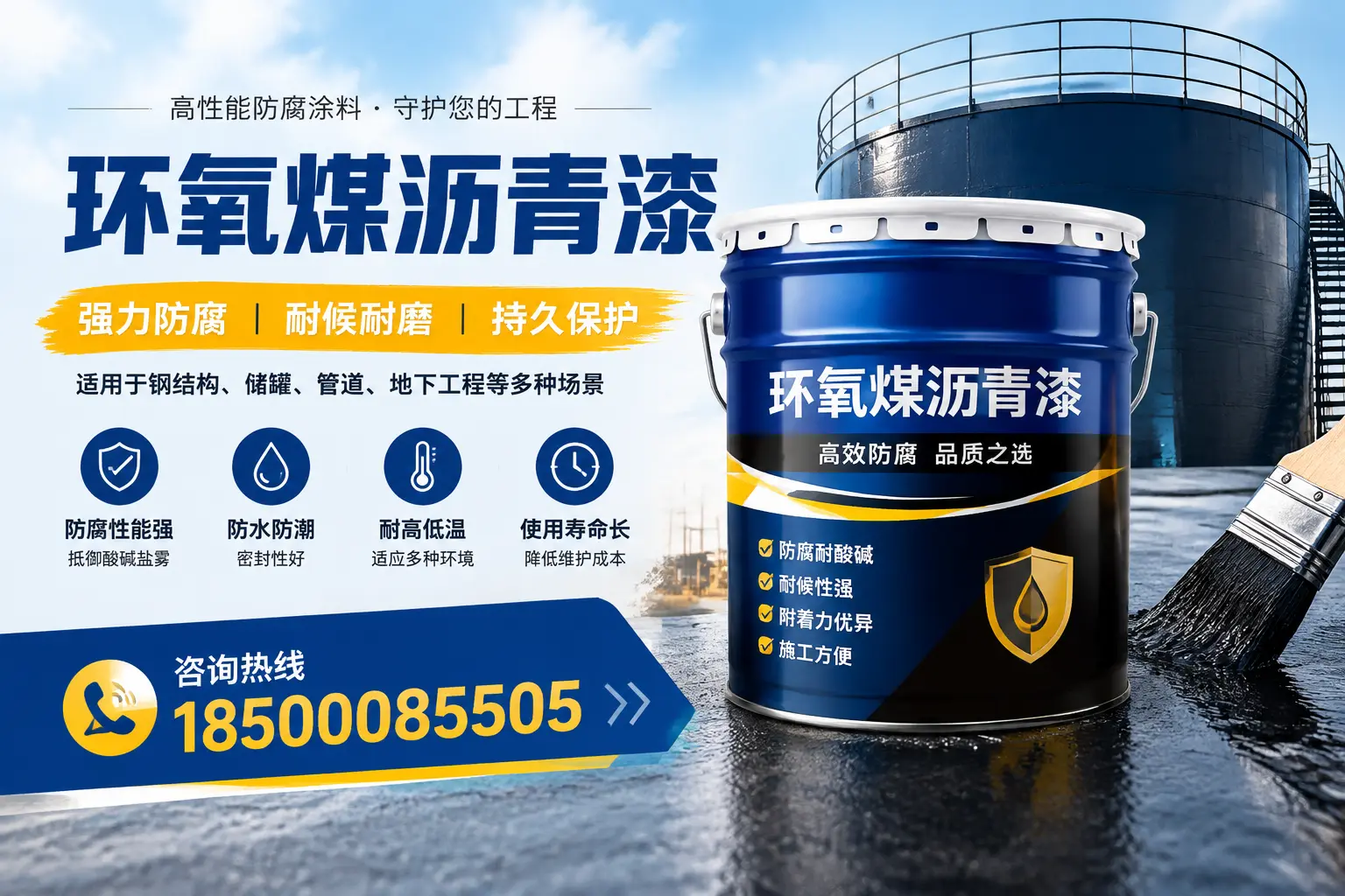 环氧煤沥青漆在工业中的应用,钦州企业的选择