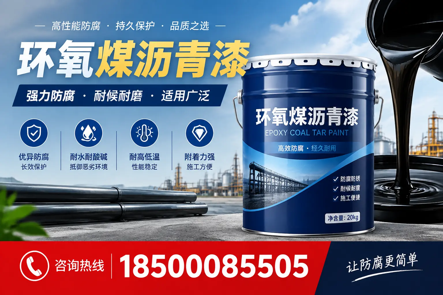 环氧煤沥青漆在不同气候条件下的表现分析,钦州适用性